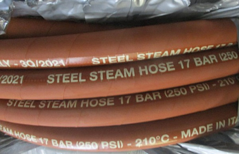 Напорный шланг для пара STEEL STEAM HOSE (MS-017-...-VR), аналог Plicord 250 Steam